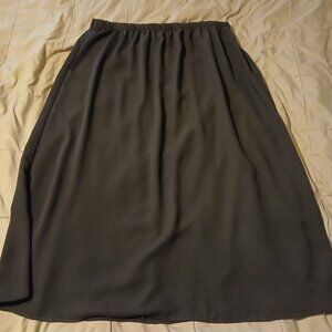 Glen River Black Midi Skirt Size 2XW